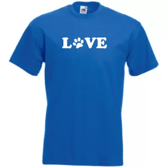 Love paw, mancs szerelem férfi rövid ujjú póló