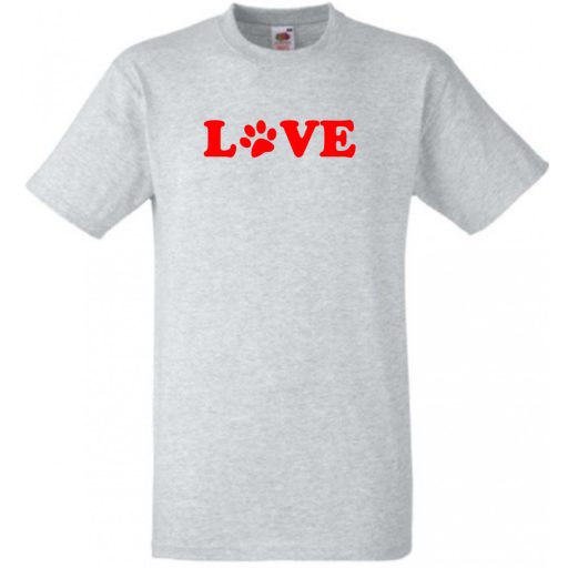 Love paw, mancs szerelem férfi rövid ujjú póló