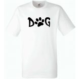 kutya, kutyabarát, gazdi férfi rövid ujjú póló