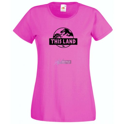 Dino föld, Dino park női rövid ujjú póló