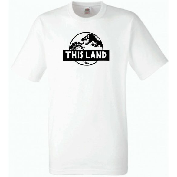 Dinoföld, dinoland póló férfi rövid ujjú póló