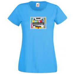   Monoscope, Test pattern, TV adáskezdő minta, Bazinga női rövid ujjú póló