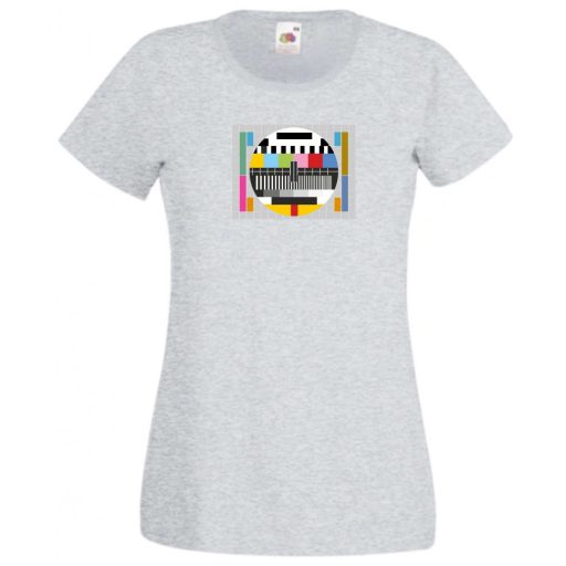 Monoscope, Test pattern, TV adáskezdő minta, Bazinga női rövid ujjú póló