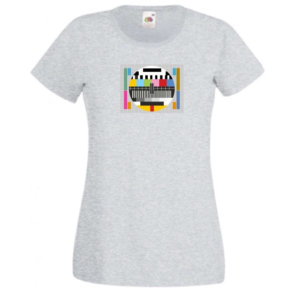 Monoscope, Test pattern, TV adáskezdő minta, Bazinga női rövid ujjú póló
