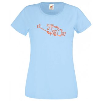 Vicces, Humor selfish - szelfis női rövid ujjú póló