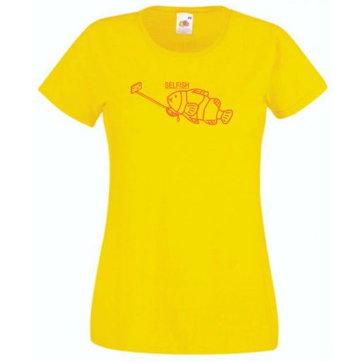 Vicces, Humor selfish - szelfis női rövid ujjú póló