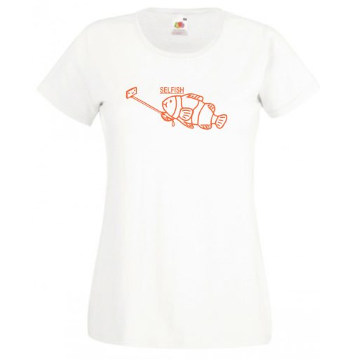 Vicces, Humor selfish - szelfis női rövid ujjú póló
