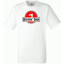  Rockin' DAD, Rock apuka mintás póló férfi rövid ujjú póló