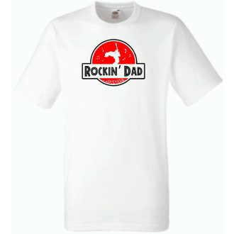   Rockin' DAD, Rock apuka mintás póló férfi rövid ujjú póló