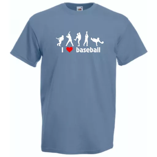 I love baseball - mintás férfi rövid ujjú póló