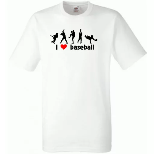 I love baseball - mintás férfi rövid ujjú póló