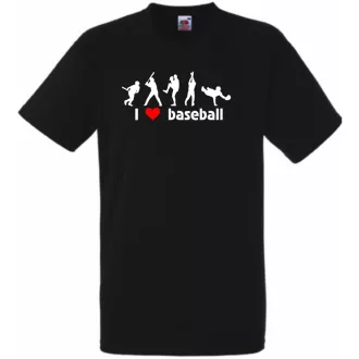 I love baseball - mintás férfi rövid ujjú póló