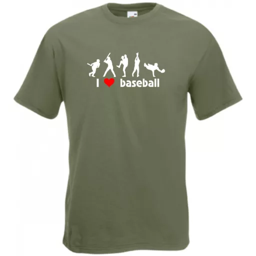 I love baseball - mintás férfi rövid ujjú póló