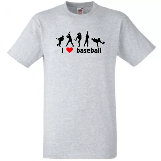 I love baseball - mintás férfi rövid ujjú póló