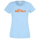 Halloween kaszás & tökfej női rövid ujjú póló