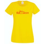 Halloween kaszás & tökfej női rövid ujjú póló