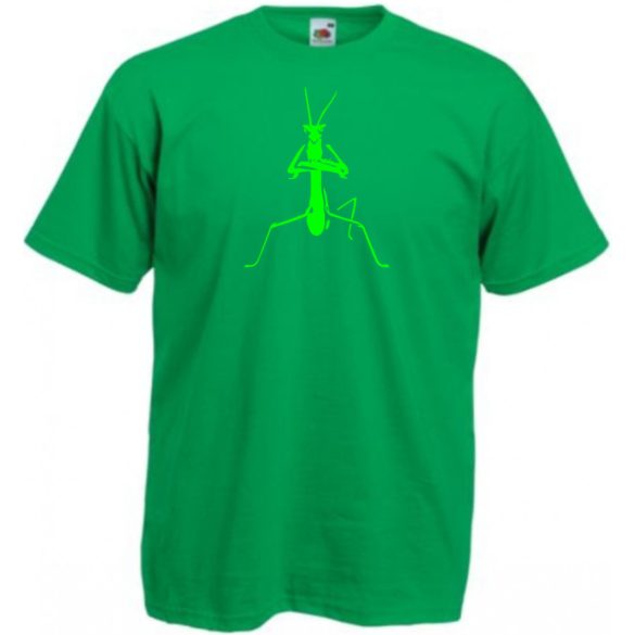 Vicces, ellenálló imádkozó sáska mintás póló férfi rövid ujjú póló