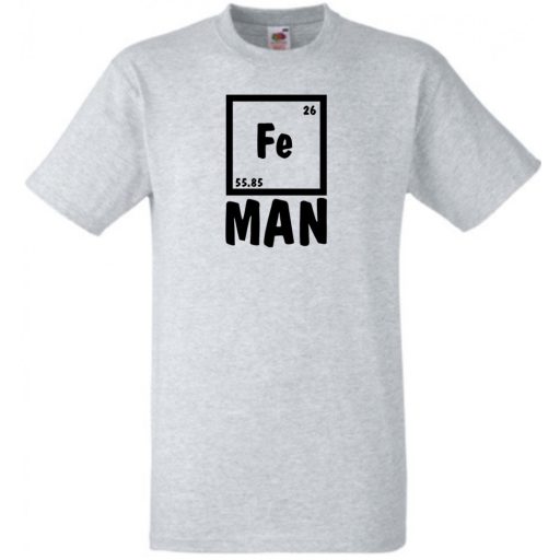 Fe man - Vas ember feliratú póló férfi rövid ujjú póló