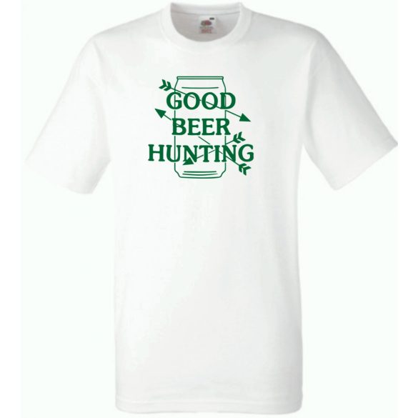 Vicces Good beer hunting mintás póló férfi rövid ujjú póló