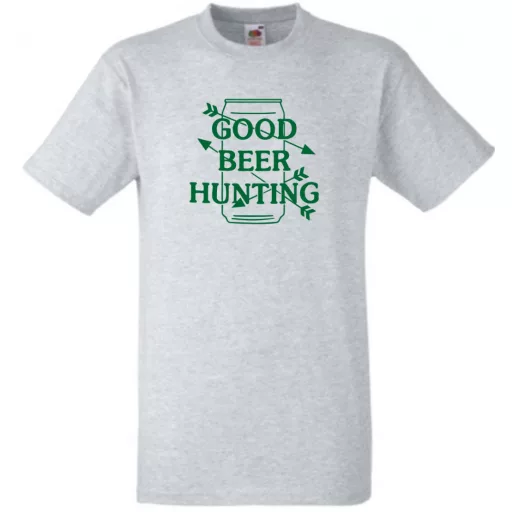 Vicces Good beer hunting mintás póló férfi rövid ujjú póló