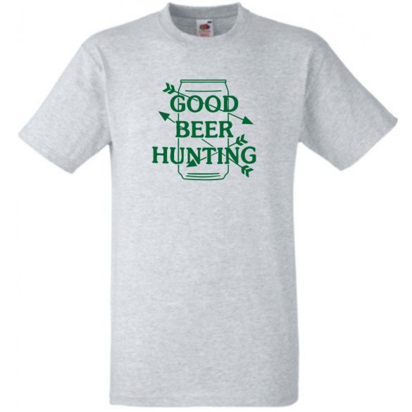 Vicces Good beer hunting mintás póló férfi rövid ujjú póló