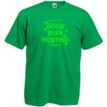 Vicces Good beer hunting mintás póló férfi rövid ujjú póló