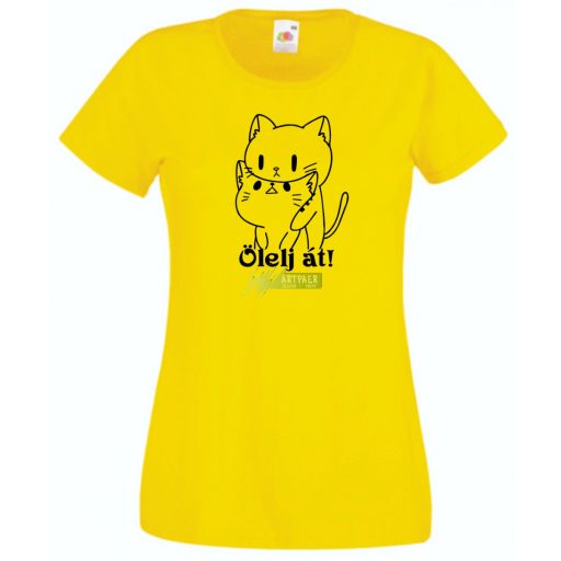 Hug me, Ölelj át cicák női rövid ujjú póló