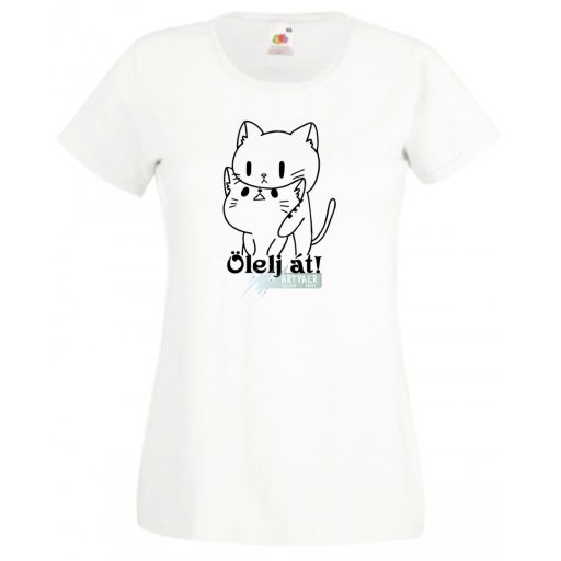 Hug me, Ölelj át cicák női rövid ujjú póló