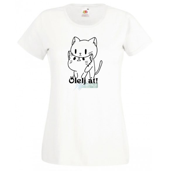Hug me, Ölelj át cicák női rövid ujjú póló