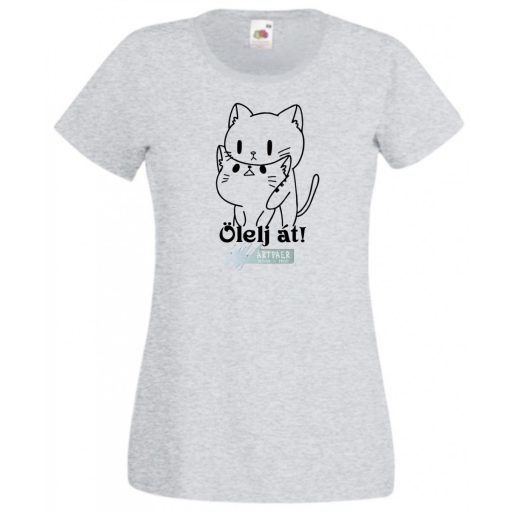 Hug me, Ölelj át cicák női rövid ujjú póló