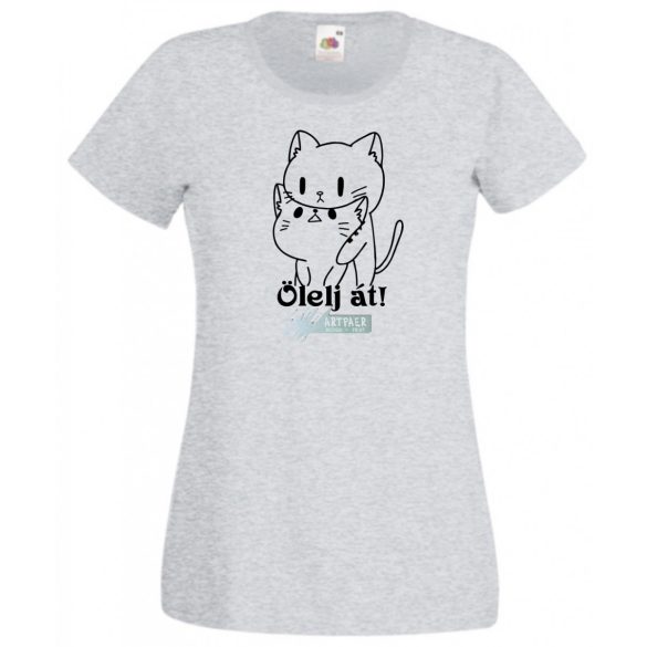 Hug me, Ölelj át cicák női rövid ujjú póló