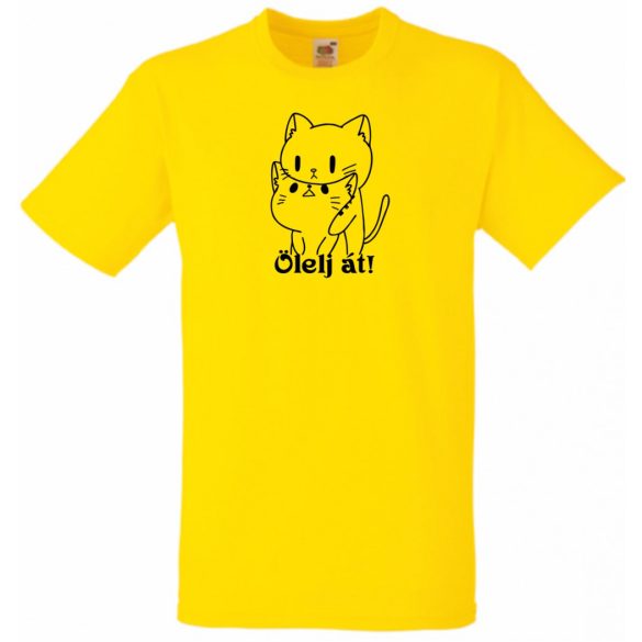 Ölelj át, Hug me, macskásoknak férfi rövid ujjú póló