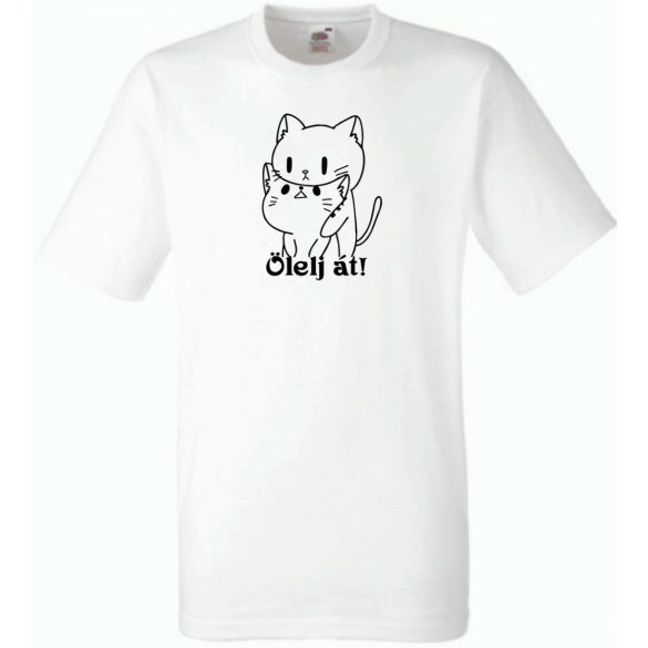 Ölelj át, Hug me, macskásoknak férfi rövid ujjú póló