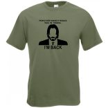 John W - I'm back mintás férfi rövid ujjú póló