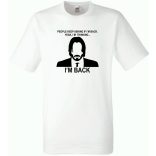 John W - I'm back mintás férfi rövid ujjú póló