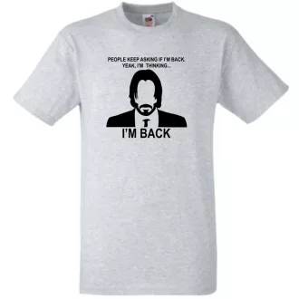 John W - I'm back mintás férfi rövid ujjú póló