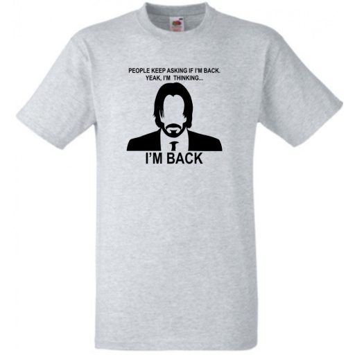 John W - I'm back mintás férfi rövid ujjú póló