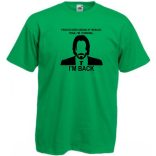 John W - I'm back mintás férfi rövid ujjú póló