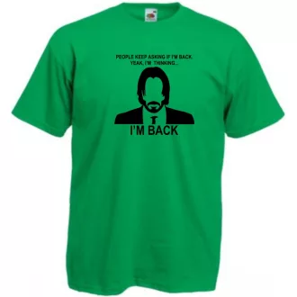 John W - I'm back mintás férfi rövid ujjú póló