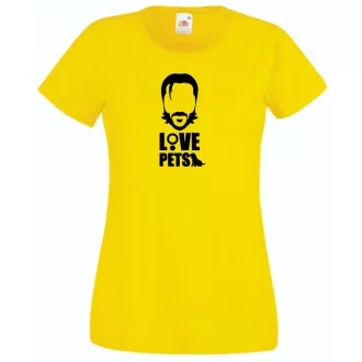Love pets - John W. női rövid ujjú póló