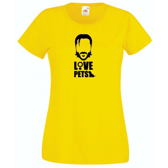Love pets - John W. női rövid ujjú póló