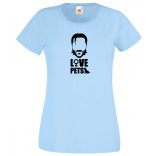 Love pets - John W. női rövid ujjú póló
