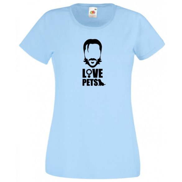 Love pets - John W. női rövid ujjú póló
