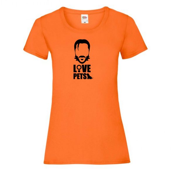 Love pets - John W. női rövid ujjú póló