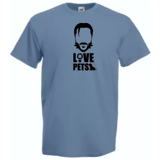 Love pets - John W mintás póló férfi rövid ujjú póló