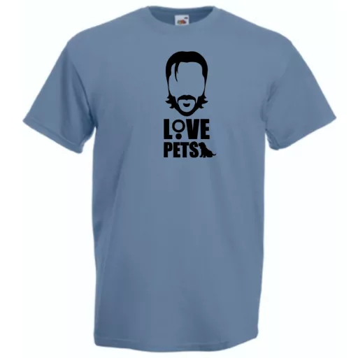 Love pets - John W mintás póló férfi rövid ujjú póló