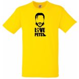 Love pets - John W mintás póló férfi rövid ujjú póló