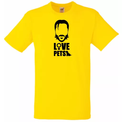 Love pets - John W mintás póló férfi rövid ujjú póló