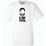 Love pets - John W mintás póló férfi rövid ujjú póló