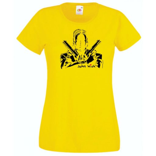 John W pisztollyal női rövid ujjú póló